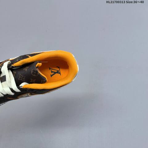 Nike Air Force 1 07 Low Brown White Orange Black EU 36-40 Sneaker - Unisex (BS-61329)