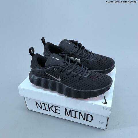 Nike Mind 002 HQ4308 003 Black Metallic Silver Red EU 40-45 Training Shoe - Men's (BS-61764)