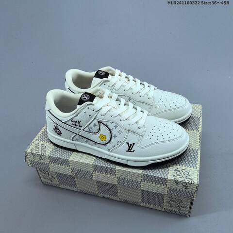 Nike Dunk SB Low Black White Gray EU 36-45 Skate Shoe - Unisex (BS-61185)