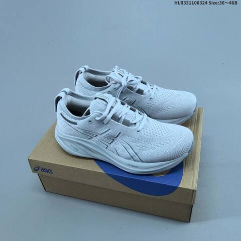 ASICS GEL-NIMBUS 26 Navy Blue White Light Blue EU 36-46 Running Shoe Running Sneakers - Unisex (BS-68974)