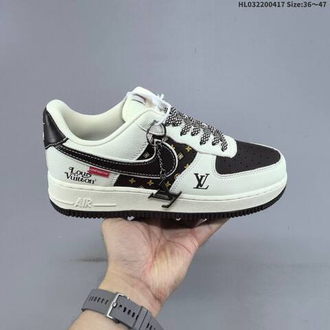 Nike Air Force 1 07 LV8 Light Grey Off White Black Silver EU 36-47 Sneaker - Unisex (BS-60688)