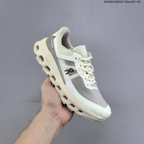 On Cloudvista 2 Waterproof Cream Grey Off White EU 36-45 Trail Shoe Trail Running Sneakers - Unisex (BS-69660)