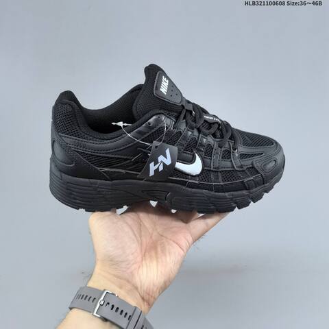 Nike P-6000 Premium Metallic Silver White Black Light Blue EU 36-46 Running Shoe - Unisex (BS-59953)