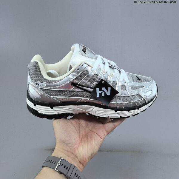 Nike P-6000 grey silver white mint cream EU 36-45 running shoe