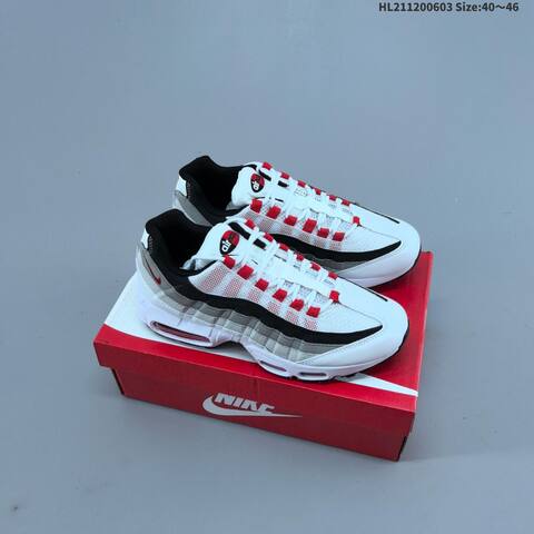 Nike Air Max 95 Black Red Orange Yellow Grey EU 40-46 Sneaker - Men's (BS-59999)