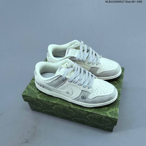 Nike Dunk SB Low Off White Light Grey Black EU 36-45 Skate Shoe - Unisex (BS-60306)
