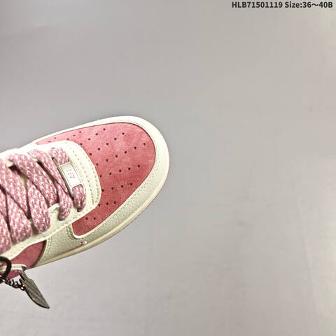 Nike Air Force 1 07 LV8 Off White Pink EU 36-40 Sneaker - Unisex (BS-63477)