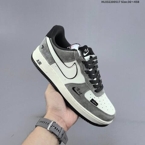 Nike Air Force 1 07 Low White Grey Black EU 36-45 Sneaker - Unisex (BS-60299)