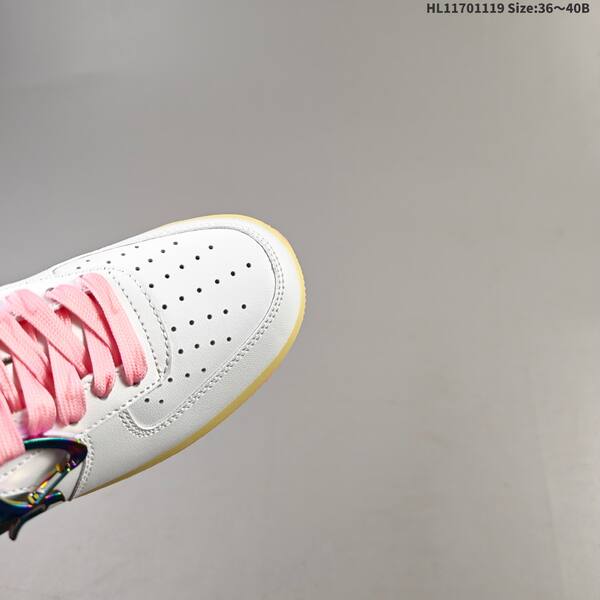 Nike Air Force 1 07 white pink yellow iridescent EU 36-40 sneaker