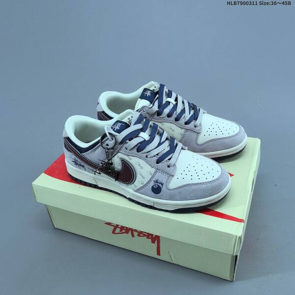 Nike Dunk SB Low grey burgundy navy cream EU 36-45 skate shoe