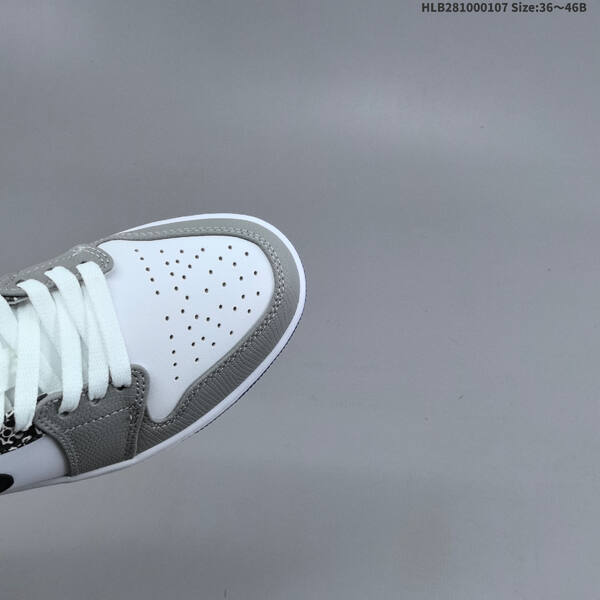 Nike Air Jordan 1 Low white/gray/blue/black 36~46B casual