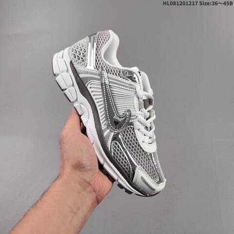 Nike Zoom Vomero 5 White Silver Black Grey EU 36-45 Running Shoe - Unisex (BS-62609)