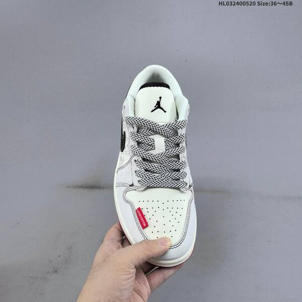 Jordan Air Jordan 1 Low white/black/red EU 36~45 basketball