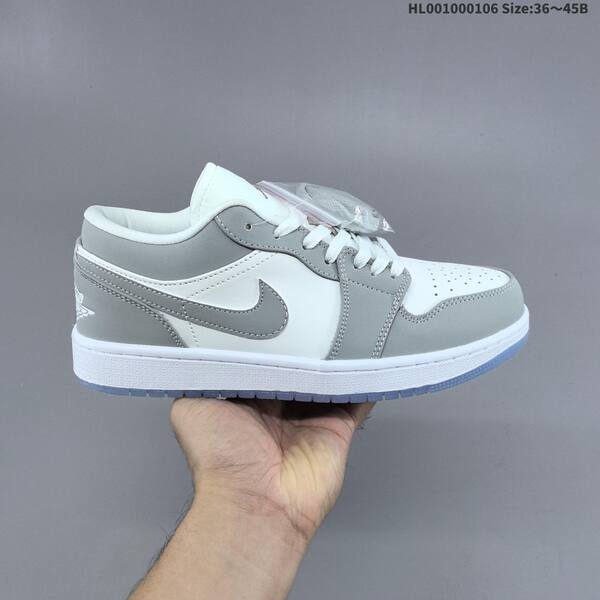 Air Jordan Air Jordan 1 Low wolf grey / white 36~45 casual