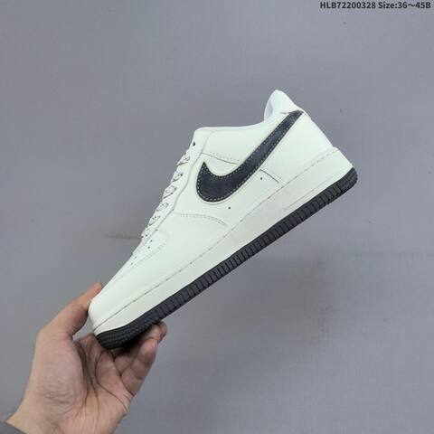 Nike Air Force 1 07 LV8 Off White Dark Grey Black EU 36-45 Sneaker - Unisex (BS-61078)