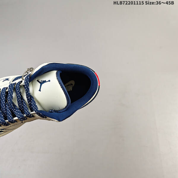 Jordan Air Jordan 1 Low white and navy blue 36-45 casual