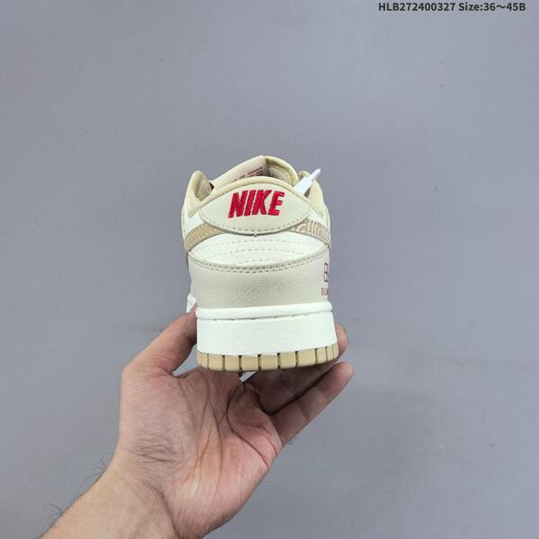 Nike Dunk Low beige white red khaki EU 36-45 skate shoe