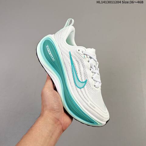 Nike Vomero Plus ReactX Air Zoom White Grey Black Teal EU 36-46 Running Shoe - Unisex (BS-62835)
