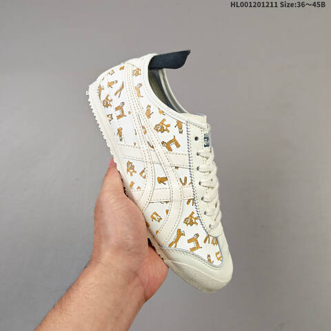 Onitsuka Tiger Mexico 66 White Red Orange EU 36-45 Sneaker Casual Sneakers - Unisex (BS-69167)