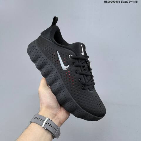 Nike Mind 002 Black Metallic Silver Red EU 36-45 Running Shoe - Unisex (BS-60956)