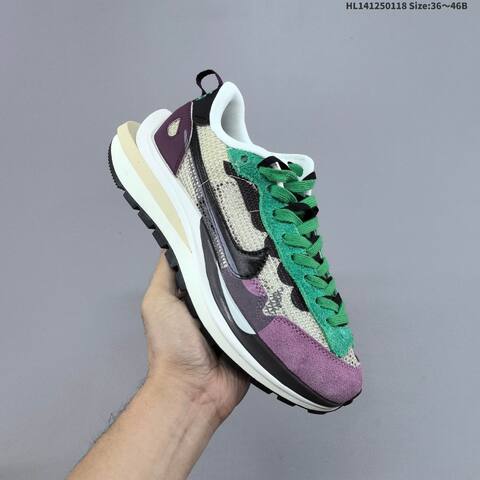 Nike Sacai x Nike VaporWaffle SP 3 0 Yellow Green Black White Purple EU 36-46 Sneaker - Unisex (BS-61913)