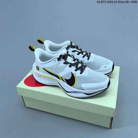 Nike Zoom Plus White Black Yellow EU 36-45 Running Shoe - Unisex (BS-61884)
