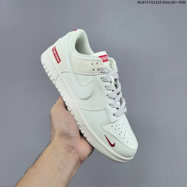 Nike SB Dunk Low off white red grey EU 36-45 skate shoe