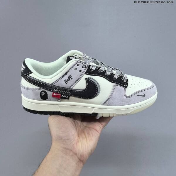 Nike SB Dunk Low white gray red navy EU 36-45 skate shoe
