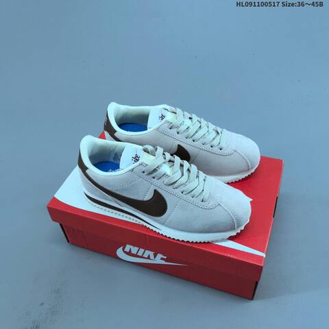 Nike Classic Cortez Light Beige Brown White EU 36-45 Sneaker - Unisex (BS-60304)