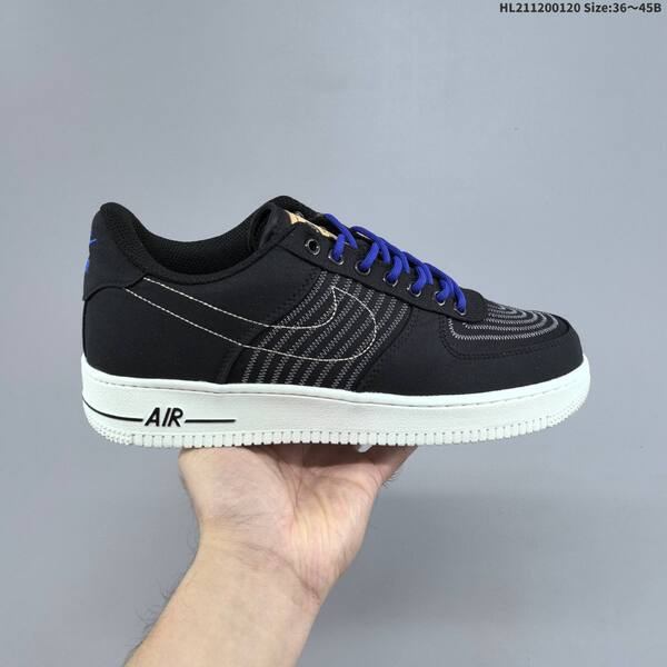 Nike Air Force 1 07 black blue white EU 36-45 sneaker