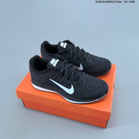 Nike Zoom Winflo 5 Black White Dark Grey EU 36-45 Running Shoe - Unisex (BS-60585)