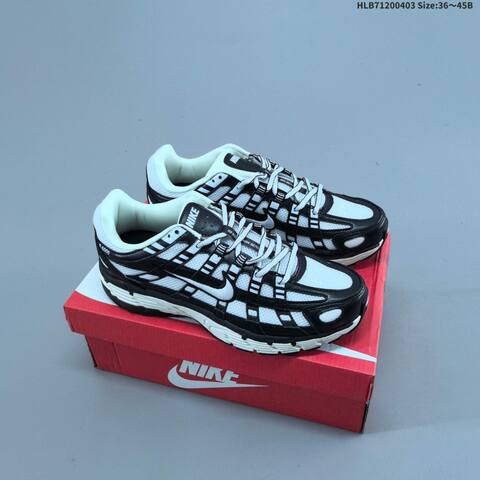Nike P-6000 Black White Light Gray EU 36-45 Running Shoe - Unisex (BS-60962)