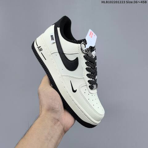 Nike Air Force 1 Low Grey White Bronze Off White Black EU 36-45 Sneaker - Unisex (BS-62501)