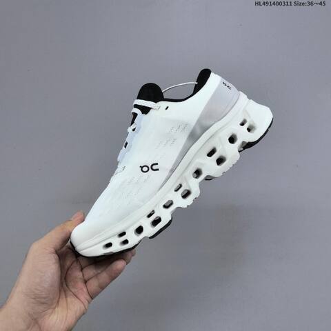 On Cloudmonster Void White Black Or Triple Black EU 36-45 Running Shoe Running Sneakers - Unisex (BS-69683)