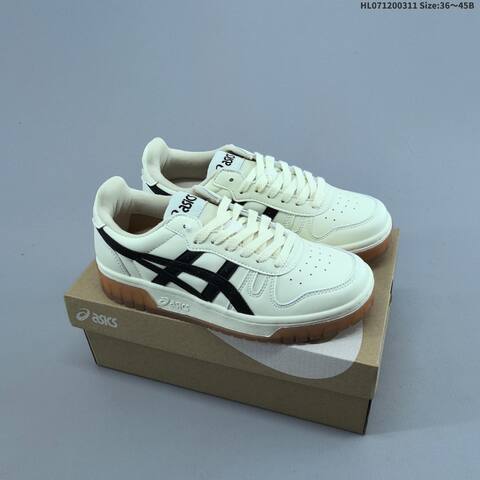 ASICS Court Mz Low 1203 A127 110 Cream Black Gum Brown EU 36-45 Sneaker Casual Sneakers - Unisex (BS-69003)