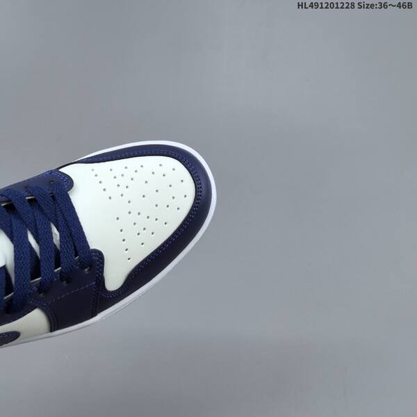Jordan Air Jordan 1 Low white navy blue light blue 36~46 basketball