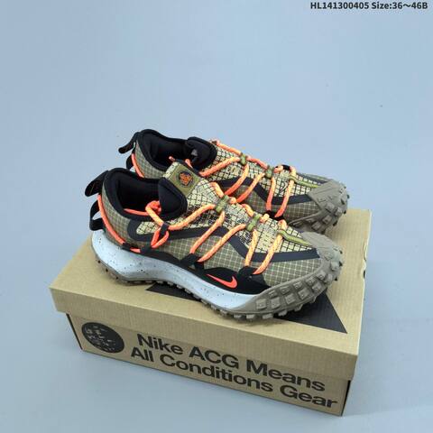 Nike ACG Mountain Fly Low GORE TEX Black Grey White Red EU 36-46 Trail Shoe - Unisex (BS-60920)