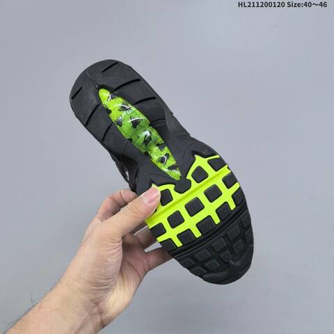 Nike Air Max 95 Black Neon Green White EU 40-46 Running Shoe - Men's (BS-61880)