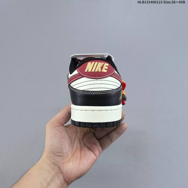 Nike Dunk Low off white black burgundy gold EU 36-45 skate shoe