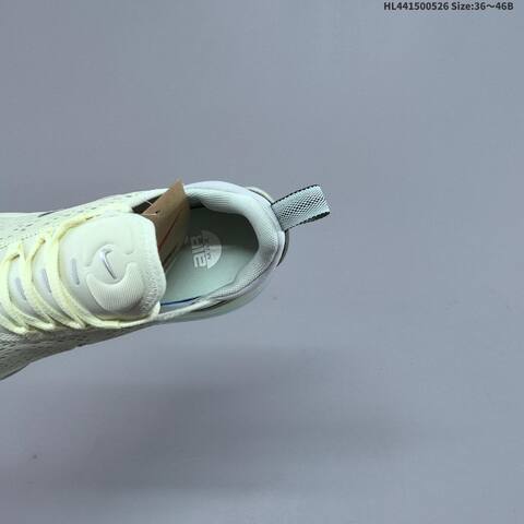 Nike Air Max 270 Premium Pale Yellow Silver Light Green EU 36-46 Running Shoe - Unisex (BS-60105)