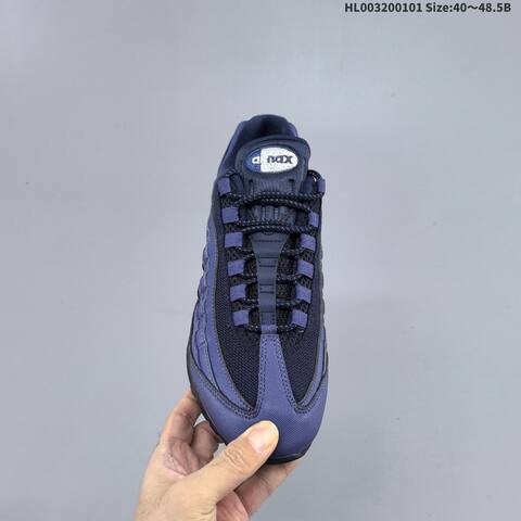 Nike Air Max 95 Navy Blue Black Silver EU 40-48 5 Running Shoe - Men's (BS-62283)