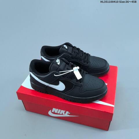 Nike Dunk Low Black White EU 36-45 Skate Shoe - Unisex (BS-60837)