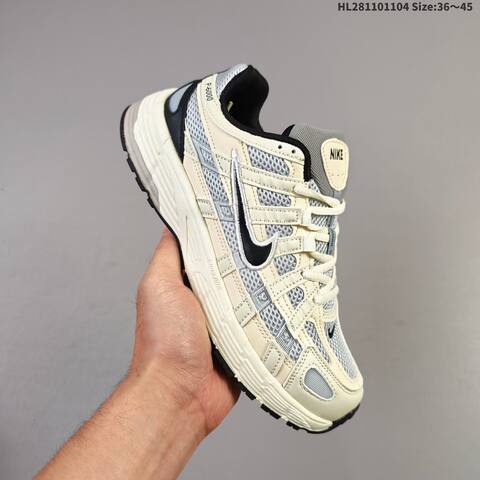 Nike P-6000 Cream Grey Black EU 36-45 Running Shoe - Unisex (BS-63885)