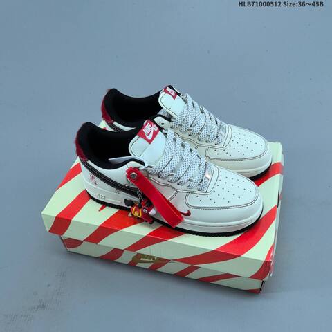 Nike Air Force 1 07 Low Year Of The Horse 2026 Sail Burgundy Gold Khaki Brown Red EU 36-45 Sneaker - Unisex (BS-60378)