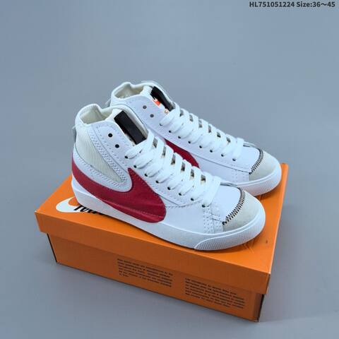 Nike Blazer Mid 77 Jumbo White Purple Pink Light Blue Orange EU 36-45 Skate Shoe - Unisex (BS-62485)