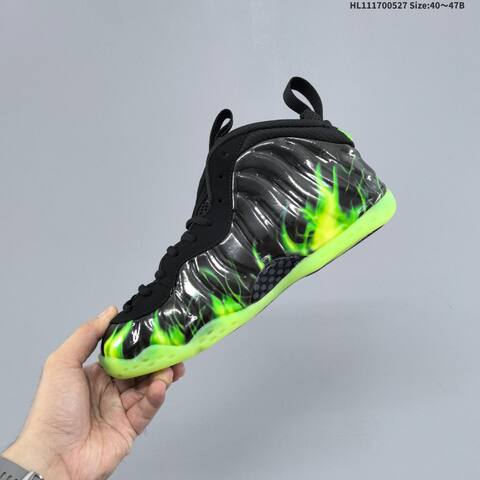 Nike Air Foamposite One ParaNorman Black Neon Green EU 40-47 Basketball Shoe - Men's (BS-60080)