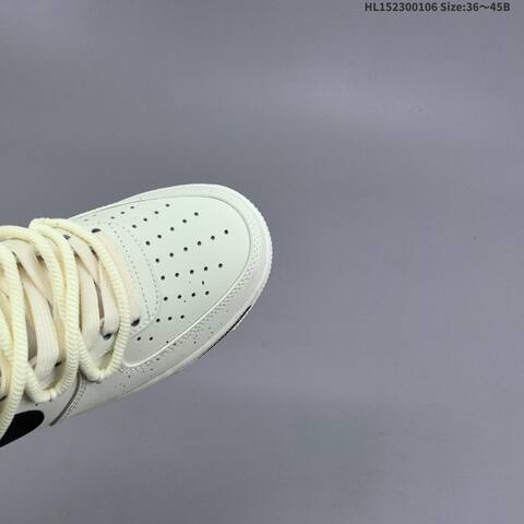 Nike Air Force 1 Low 07 Cream White Black EU 36-45 Sneaker - Unisex (BS-62183)