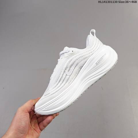 Nike Vomero Plus ReactX Air Zoom White Light Grey Orange Red Black EU 36-46 Running Shoe - Unisex (BS-62927)