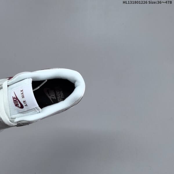 Nike Air Max 1 white grey burgundy EU 36-47 sneaker