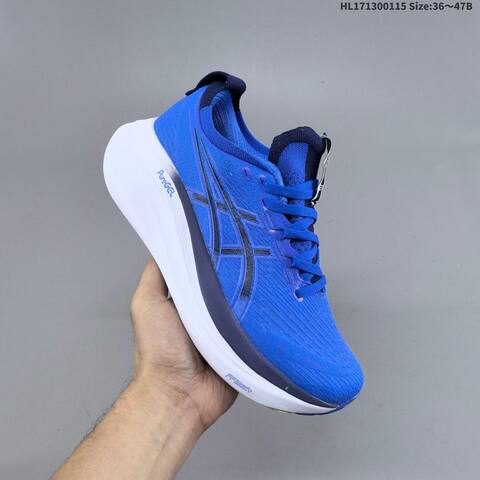 ASICS Gel-Nimbus 27 Blue Navy White EU 36-47 Running Shoe Running Sneakers - Unisex (BS-69066)